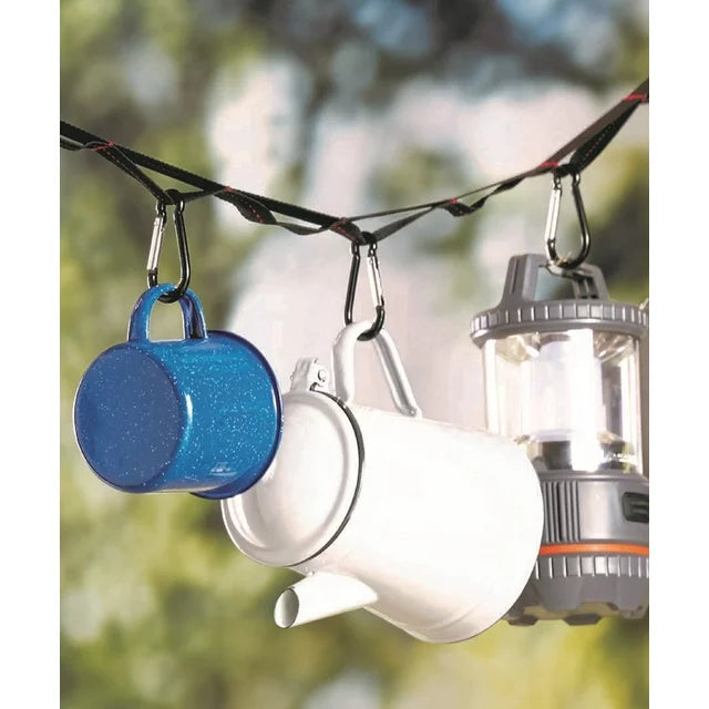 2-Pack Multi-use Daisy Chain Accessory with 6 Carabiners - Ozark Trail