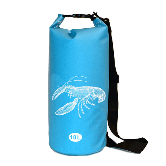 Nupouch Waterproof Dry Bag New England Lobster Style - Wicked Blue - 10L