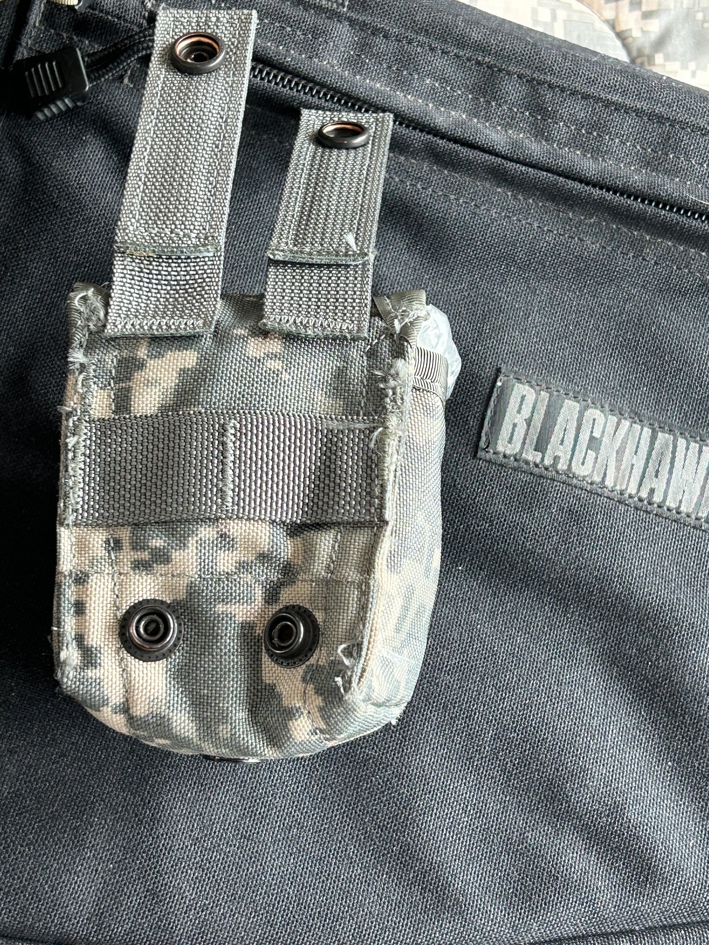 2 Pack Military Issued Small MOLLE II Pouch (Grenade Pouch) - ACU- Excellent Condition