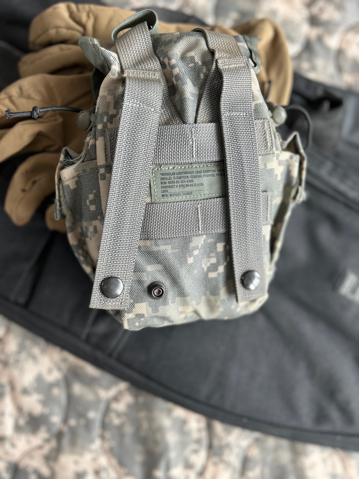 2 Pack Canteen/General Purpose Pouch  MOLLE II-Previously Issued - Excellent Condition