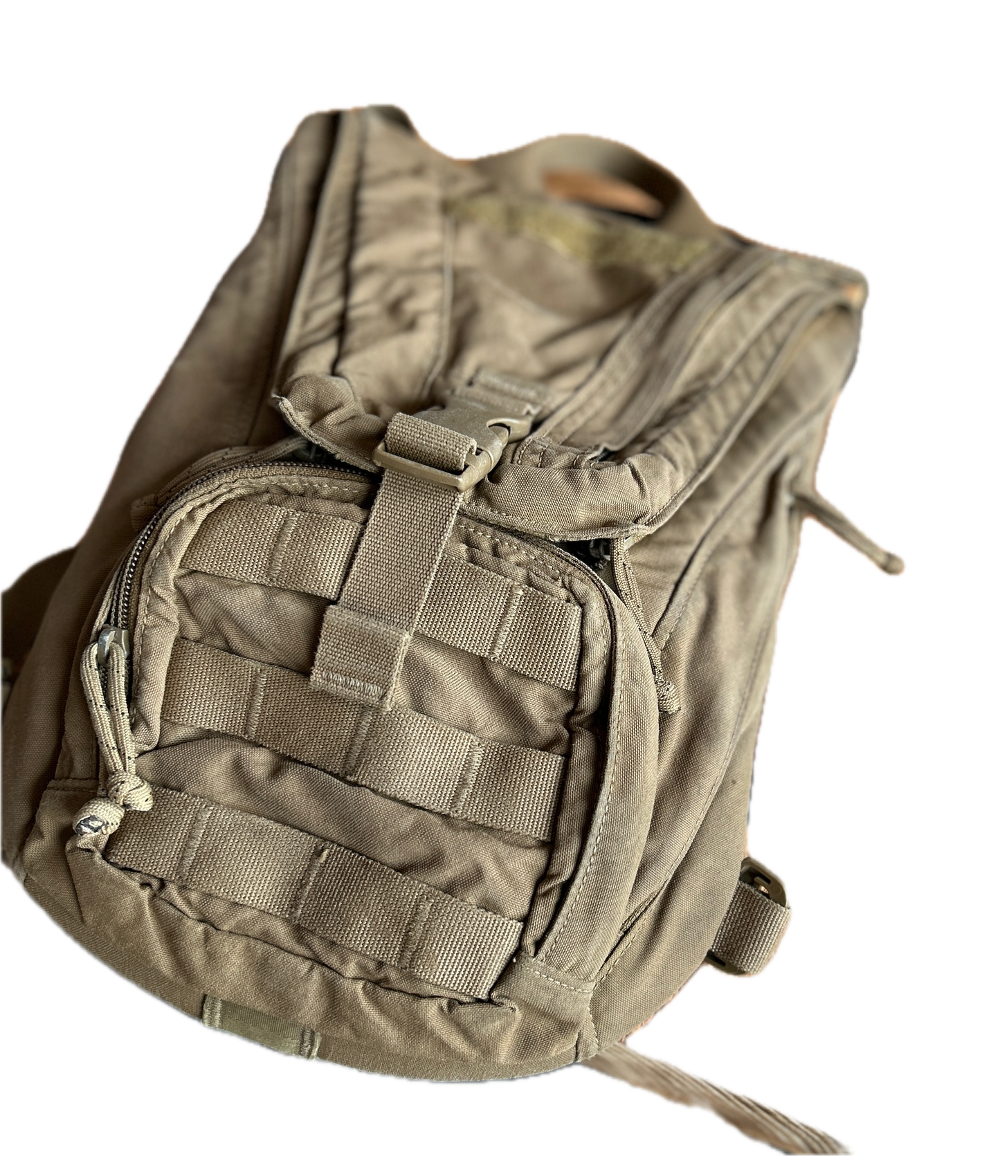 Marine Hydration Back Pack with New Bladder/Hose/Mouthpiece - Marine Coyote Tan GOOD Condition